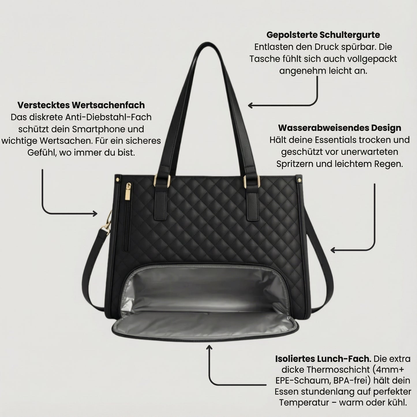 3-in-1 Allround-Shopper für Business & Alltag